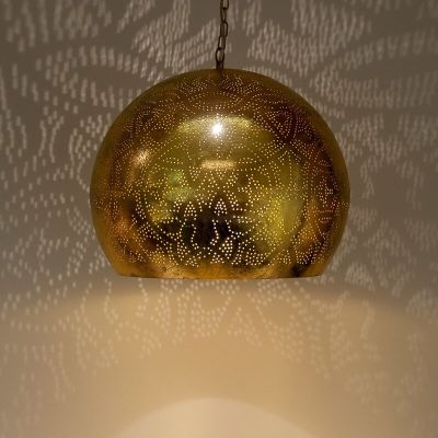 Filigrán függőlámpa arany, Kenza