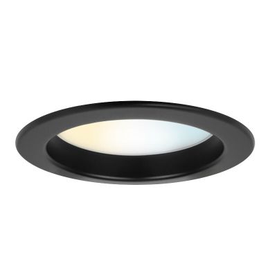 Fekete alumínium mélysugárzó, Otmar, 12 W, white switch LED, IP22