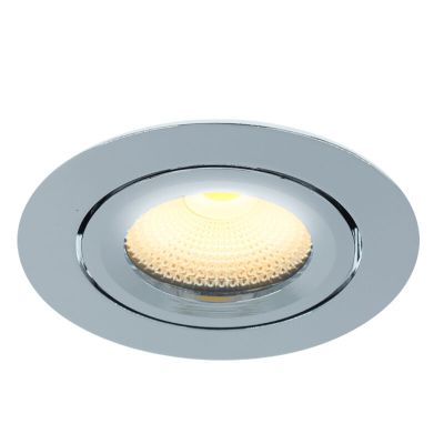 Króm alumínium beépíthető spotlámpa, Wimke, 5 W, 3000 K LED, IP44
