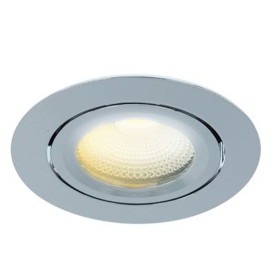 Króm alumínium beépíthető spotlámpa, Wimke, 5 W, dim to warm LED, IP44