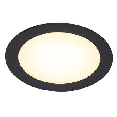 Fekete alumínium mélysugárzó, Umbriel, 9 W, 3000 K LED, IP44