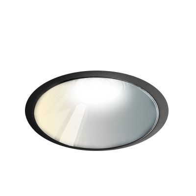 Fekete alumínium mélysugárzó, Maud, 16 W, white switch LED, IP22
