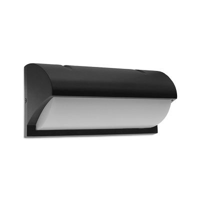Fekete alumínium kültéri lámpa, Rajko, 12 W, 3000 K LED, IP54