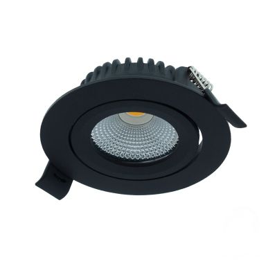Fekete alumínium mélysugárzó, Wimke, 5 W, RGBW LED, IP54