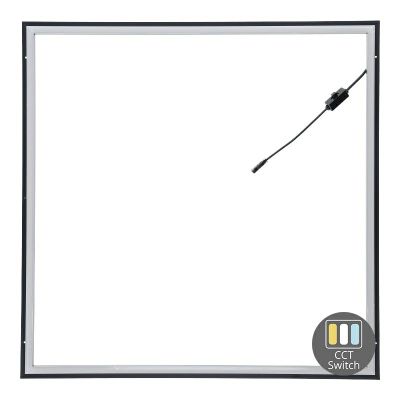 LED keretpanel 60x60 - 37W - fehér kapcsolóval - UGR<21 - élvilágítással