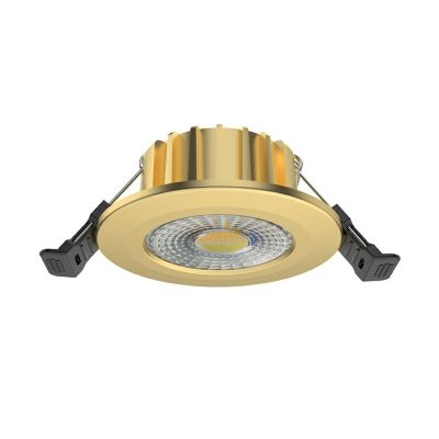 Sárgaréz mennyezeti lámpa alumínium, Hobie, 6W, fehér kapcsolós LED, IP65