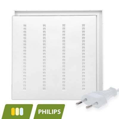 Louvre LED panel 60x60 - 30W - fehér kapcsoló - UGR <16