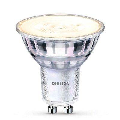 Szabályozható fényerejű Philips GU10 LED lámpa, Pascal, átlátszó, 4W, 2700K
