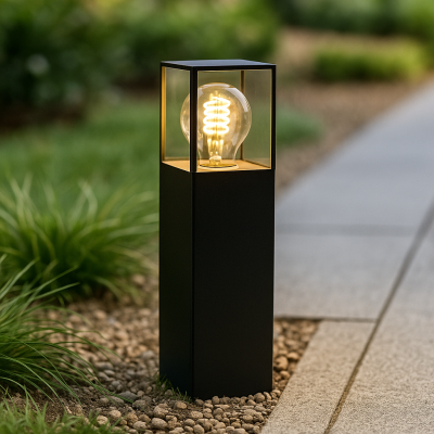 Retro kültéri lámpa fekete, Sanel, IP44