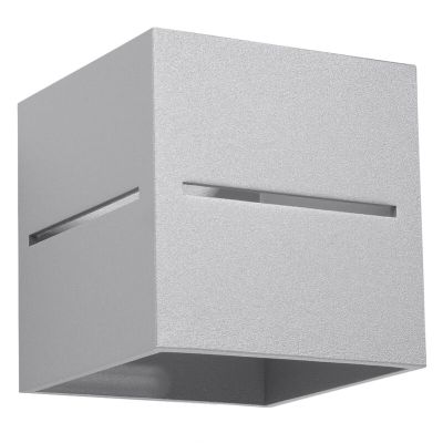 Alumínium fel le fali lámpa szürke, Jacky