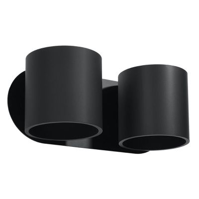 Alumínium fel le fali lámpa fekete, Amely