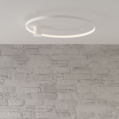 Alumínium plafon lámpa fehér, Ringo, 30 W, 3000 K LED