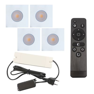 Alumínium terasz beépíthető spotlámpa fehér, Dico, 12 W, 2700 K LED, IP65, távirányítóval