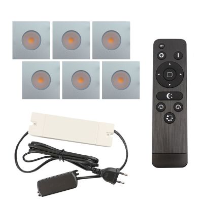 Alumínium terasz beépíthető spotlámpa króm, Dico, 18 W, 2700 K LED, IP65, távirányítóval