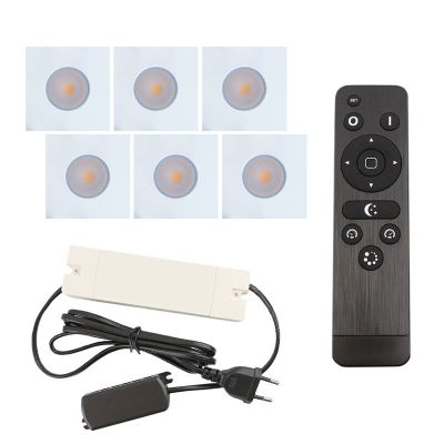 Alumínium terasz beépíthető spotlámpa fehér, Dico, 18 W, 2700 K LED, IP65, távirányítóval