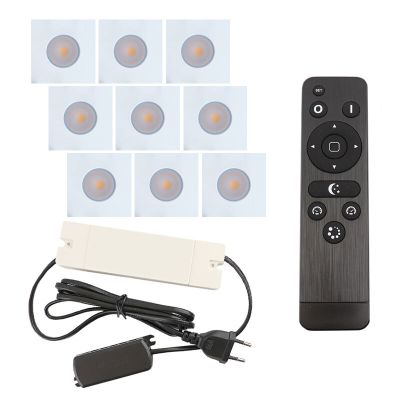 Alumínium terasz beépíthető spotlámpa fehér, Dico, 27 W, 2700 K LED, IP65, távirányítóval