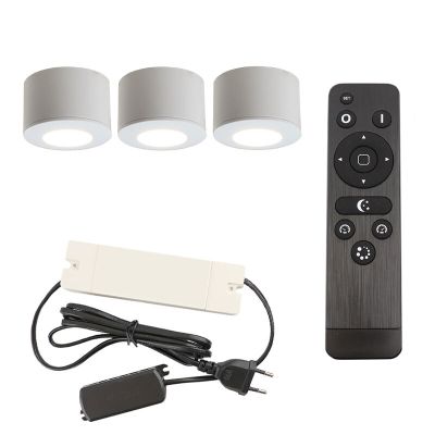 Alumínium terasz felületre szerelt spotlámpa fehér, Vasso, 9 W, 2700 K LED, IP44, távirányítóval