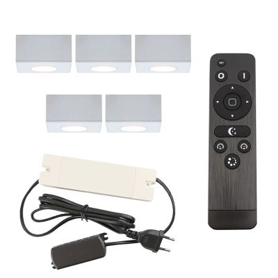 Alumínium terasz felületre szerelt spotlámpa fehér, Fredo, 15 W, 2700 K LED, IP44, távirányítóval