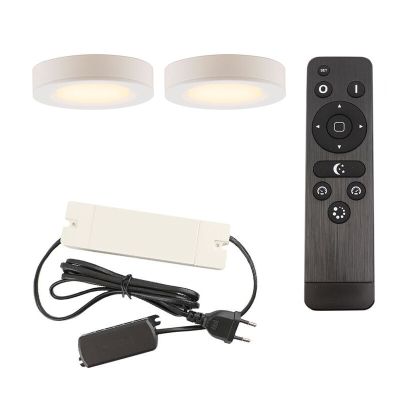 Alumínium konyhaszekrény világítás fehér, Sana, 3 W, 2700 K LED, távirányítóval
