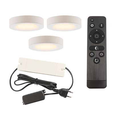 Alumínium konyhaszekrény világítás fehér, Sana, 3 W, 2700 K LED, távirányítóval