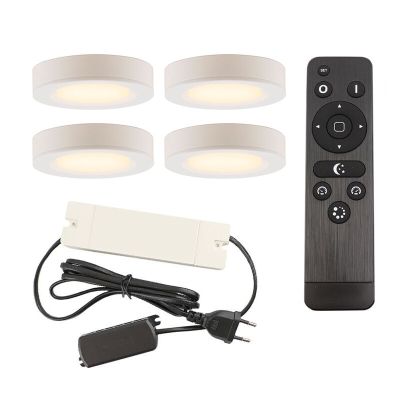 Alumínium konyhaszekrény világítás fehér, Sana, 3 W, 2700 K LED, távirányítóval