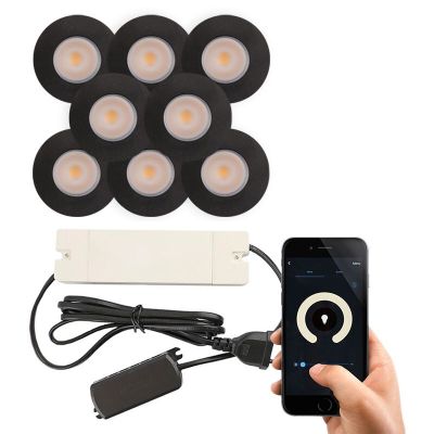 Alumínium terasz beépíthető spotlámpa fekete, Dico, 3 W, 2700 K LED, IP65