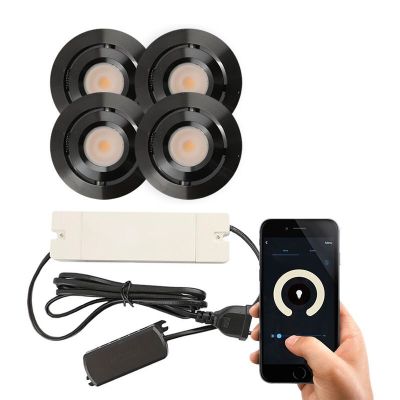 Alumínium terasz beépíthető spotlámpa fekete, Rona, 3 W, 2700 K LED, IP44
