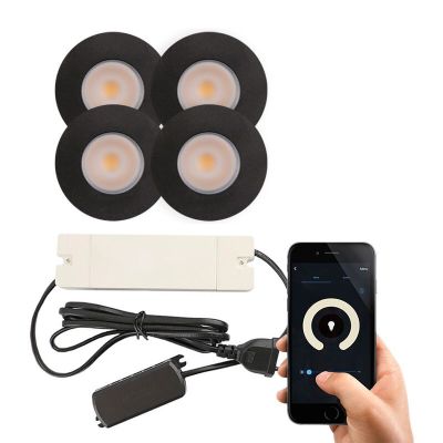 Alumínium terasz beépíthető spotlámpa fekete, Dico, 3 W, 2700 K LED, IP65