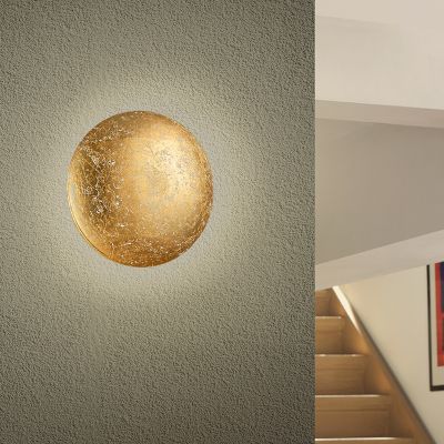 Arany fém fali lámpa, Wilke, 8 W, 3000 K LED