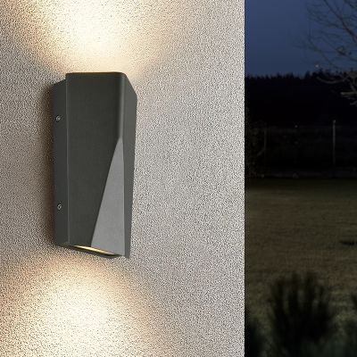 Antracit alumínium kültéri lámpa, Sahl, 4,5 W, 3000 K LED, IP65