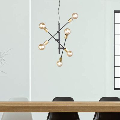 Fekete fém függőlámpa, Kyan