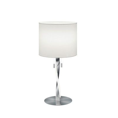Nikkel fém asztali lámpa, Ramten, 3 W, 3000 K LED, húzókapcsolóval