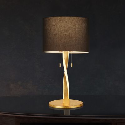 Arany fém asztali lámpa, Ramten, 3 W, 3000 K LED, húzókapcsolóval