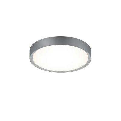 Ezüst műanyag fürdőszoba mennyezeti lámpa, Evelina, 18 W, 3000 K LED, IP44