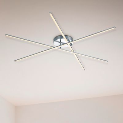 Nikkel fém plafon lámpa, Gottrup, 8,5 W, 3000 K LED
