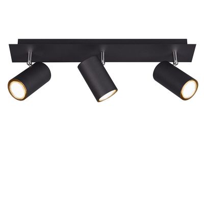 Fekete fém mennyezeti spot lámpa, Kaso