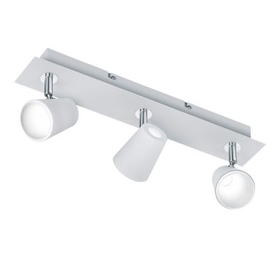 Fehér üveg mennyezeti lámpa, Laysha, 6 W, 3000 K LED