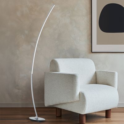 Fekete műanyag állólámpa, Vessla, 11 W, 3000 K LED, kapcsolóval