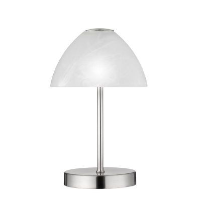 Nikkel fém asztali lámpa, Aaron, 2,5 W, 3000 K LED, kapcsolóval