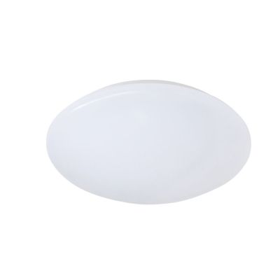 Fehér műanyag plafon lámpa, Vanysia, 12 W, 3000 K LED, IP44