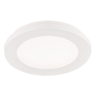 Fehér műanyag plafon lámpa, Gistrup, 10 W, 3000 K LED, IP44