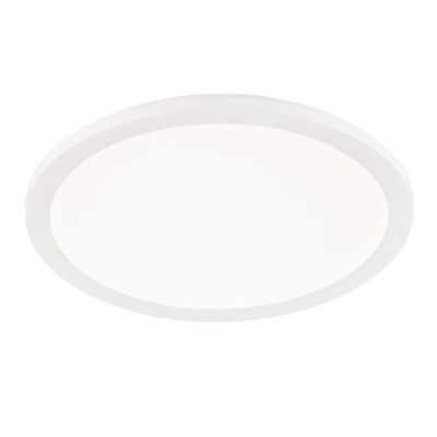 Fehér műanyag plafon lámpa, Gistrup, 24 W, 3000 K LED, IP44