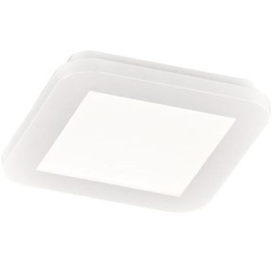 Fehér műanyag plafon lámpa, Gistrup, 10 W, 3000 K LED, IP44