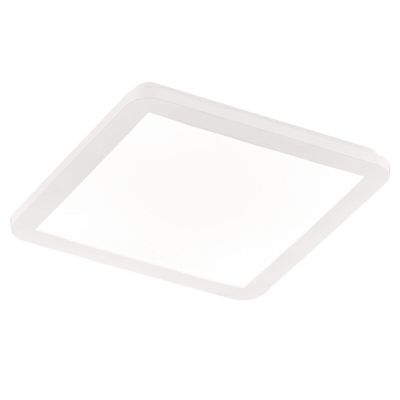 Fehér műanyag plafon lámpa, Gistrup, 18 W, 3000 K LED, IP44, 3 fokozatban szabályozható