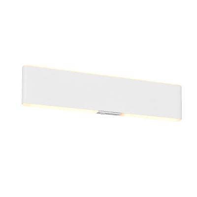 Fehér fém fel le fali lámpa, Zwier, 3 W, melegtől hidegig állítható fehér LED, kapcsolóval