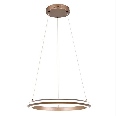 Barna fém függőlámpa, Jiry, 34 W, white switch LED, 3 fokozatban szabályozható