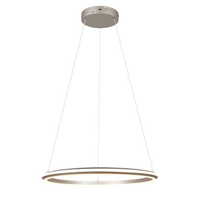 Nikkel fém függőlámpa, Jiry, 48 W, white switch LED, 3 fokozatban szabályozható