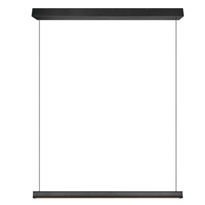 Fekete fém függőlámpa, Wishal, 29 W, white switch LED, 3 fokozatban szabályozható