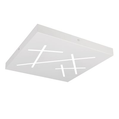 Fehér fém plafon lámpa, Eelco, 24 W, melegtől hidegig állítható fehér LED, 3 fokozatban szabályozható