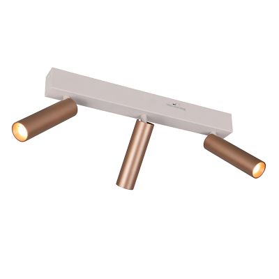 Barna fém mennyezeti spot lámpa, Smail, 5,5 W, white switch LED, 3 fokozatban szabályozható